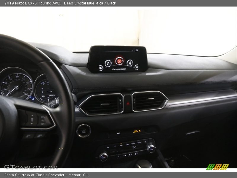 Deep Crystal Blue Mica / Black 2019 Mazda CX-5 Touring AWD