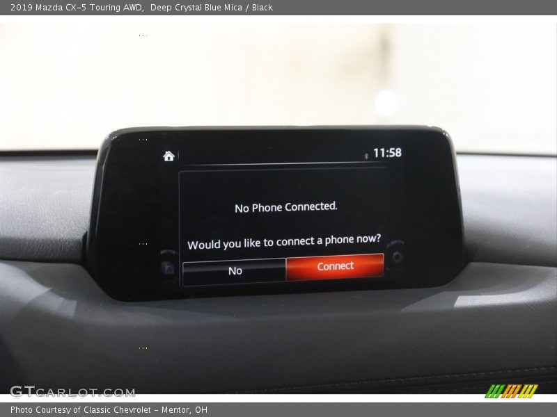 Deep Crystal Blue Mica / Black 2019 Mazda CX-5 Touring AWD