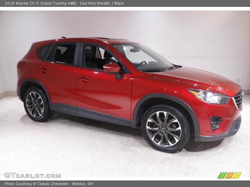 Soul Red Metallic / Black 2016 Mazda CX-5 Grand Touring AWD