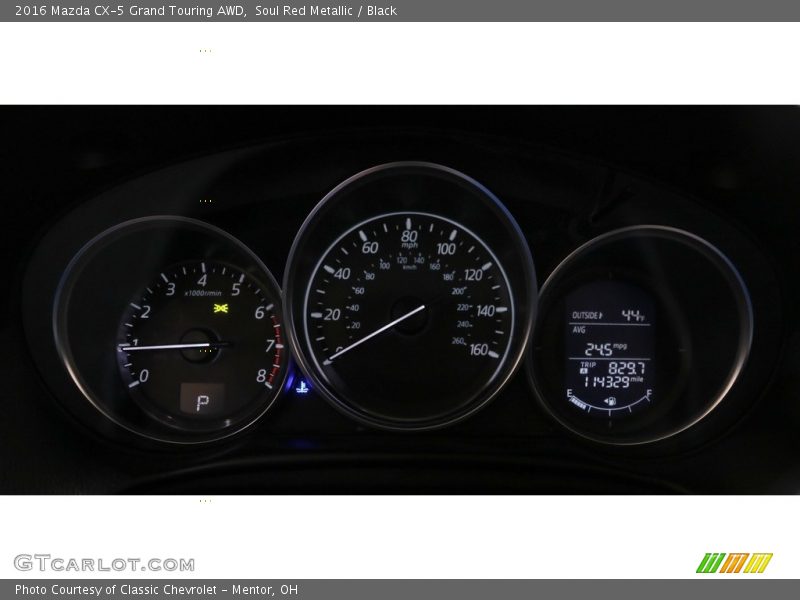 Soul Red Metallic / Black 2016 Mazda CX-5 Grand Touring AWD