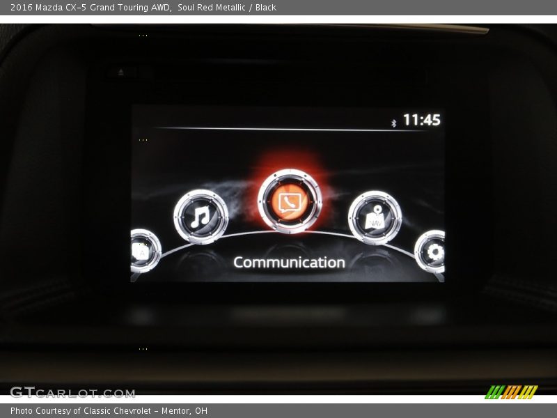 Soul Red Metallic / Black 2016 Mazda CX-5 Grand Touring AWD