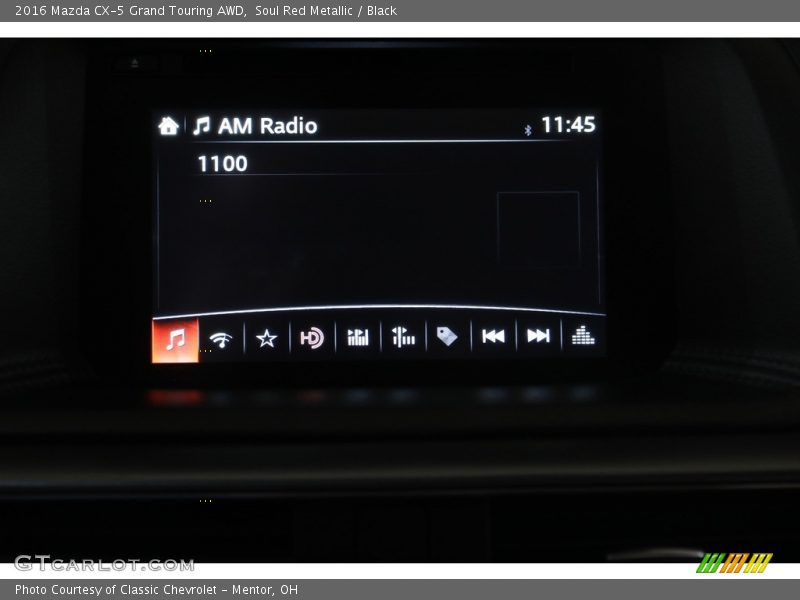 Soul Red Metallic / Black 2016 Mazda CX-5 Grand Touring AWD