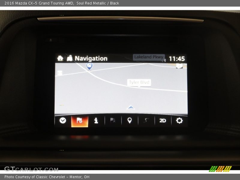 Soul Red Metallic / Black 2016 Mazda CX-5 Grand Touring AWD