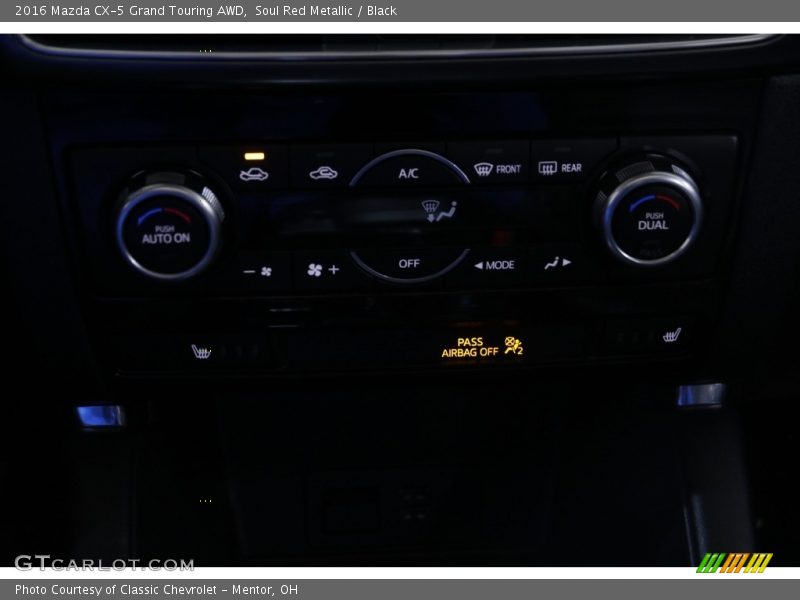 Soul Red Metallic / Black 2016 Mazda CX-5 Grand Touring AWD