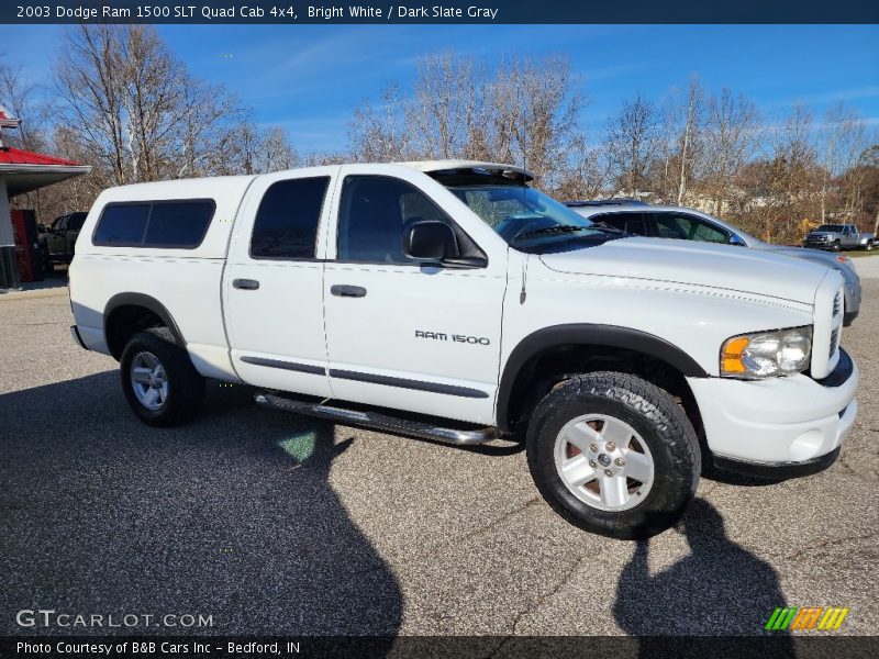Bright White / Dark Slate Gray 2003 Dodge Ram 1500 SLT Quad Cab 4x4