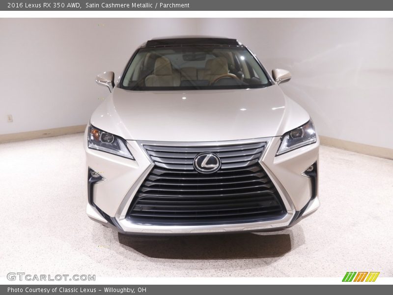 Satin Cashmere Metallic / Parchment 2016 Lexus RX 350 AWD