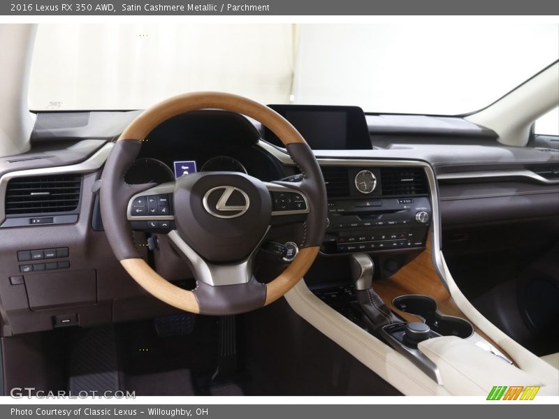 Dashboard of 2016 RX 350 AWD