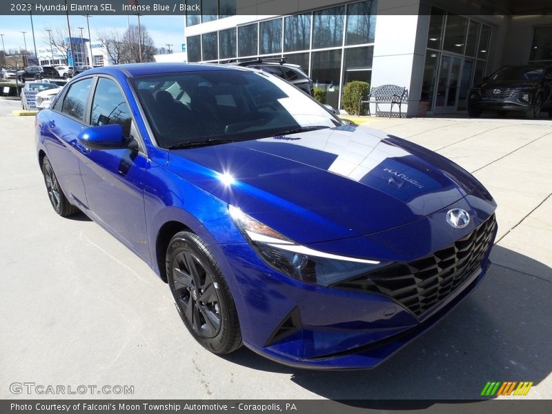 Intense Blue / Black 2023 Hyundai Elantra SEL
