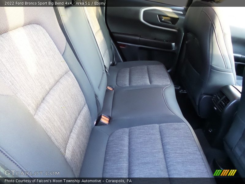 Rear Seat of 2022 Bronco Sport Big Bend 4x4