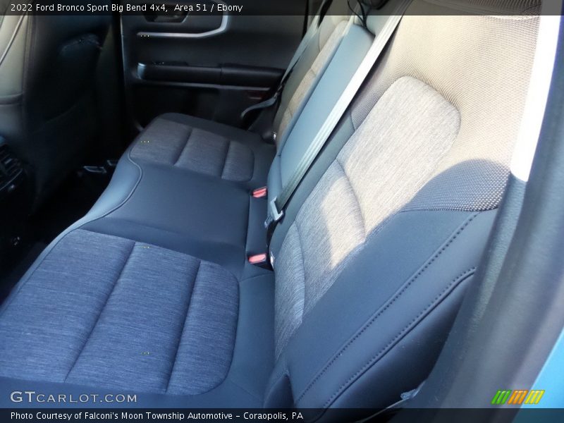 Rear Seat of 2022 Bronco Sport Big Bend 4x4