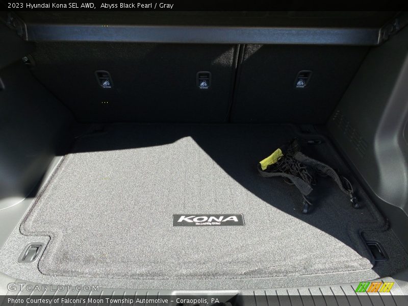 Abyss Black Pearl / Gray 2023 Hyundai Kona SEL AWD