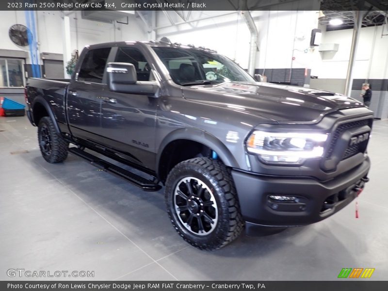 Granite Crystal Metallic / Black 2023 Ram 2500 Rebel Crew Cab 4x4