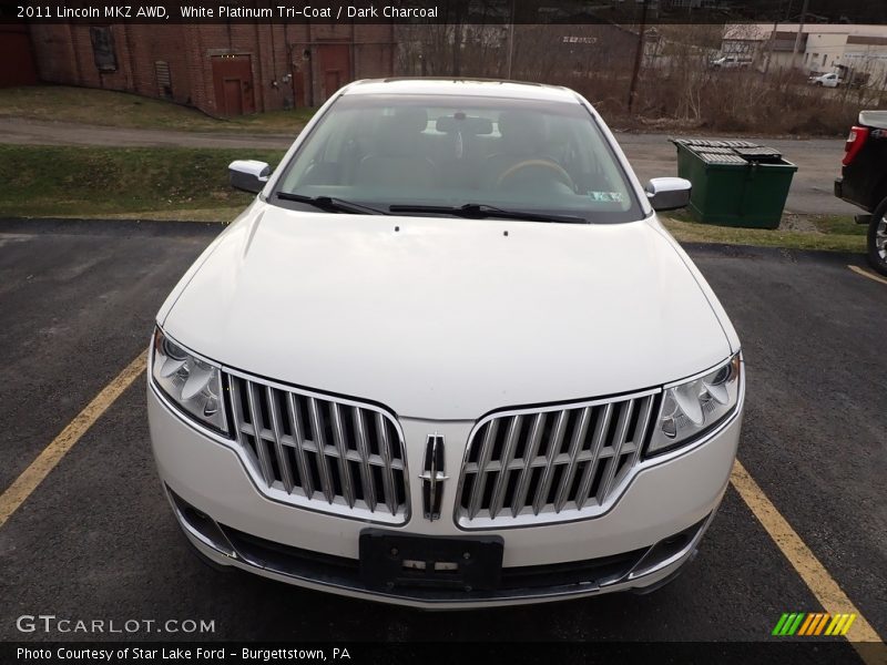 White Platinum Tri-Coat / Dark Charcoal 2011 Lincoln MKZ AWD