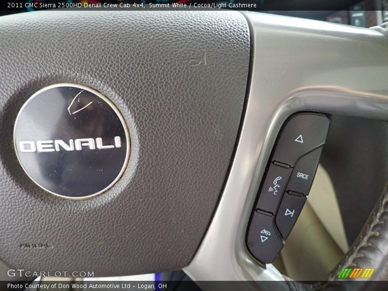 Summit White / Cocoa/Light Cashmere 2011 GMC Sierra 2500HD Denali Crew Cab 4x4