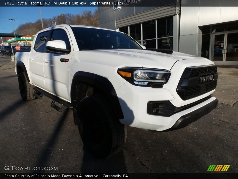 Super White / Black 2021 Toyota Tacoma TRD Pro Double Cab 4x4