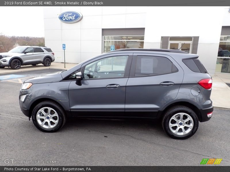 Smoke Metallic / Ebony Black 2019 Ford EcoSport SE 4WD