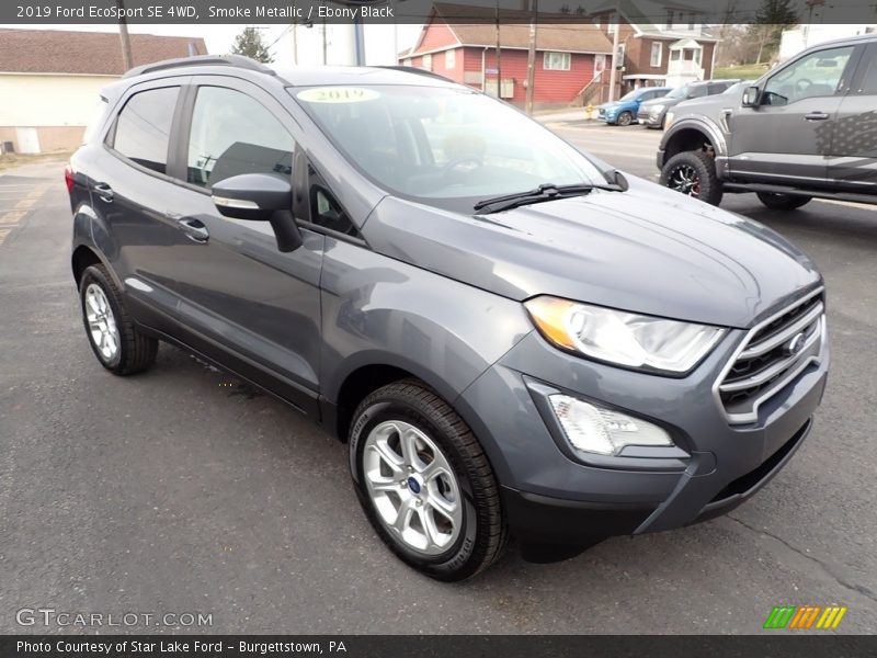 Smoke Metallic / Ebony Black 2019 Ford EcoSport SE 4WD