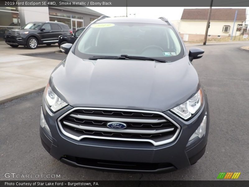 Smoke Metallic / Ebony Black 2019 Ford EcoSport SE 4WD