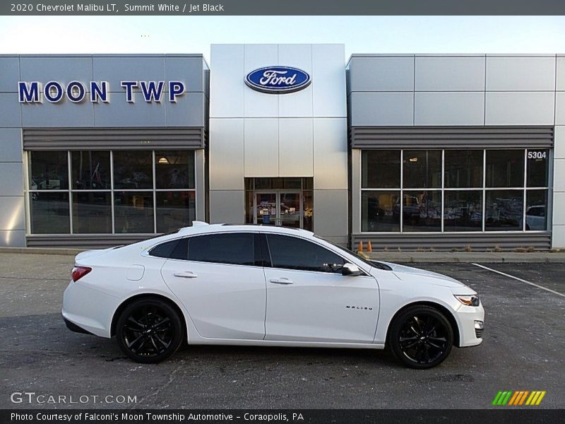 Summit White / Jet Black 2020 Chevrolet Malibu LT