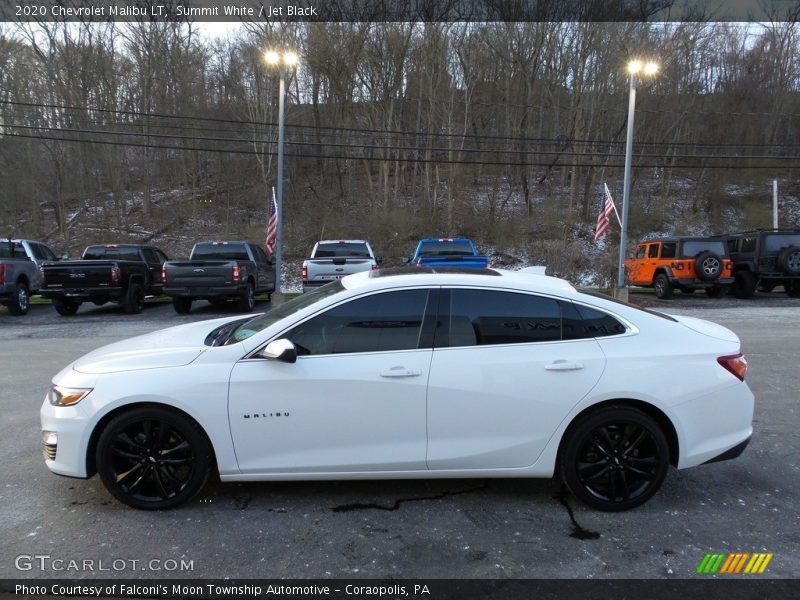 Summit White / Jet Black 2020 Chevrolet Malibu LT