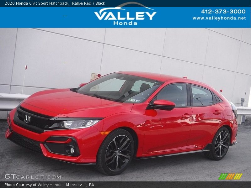 Rallye Red / Black 2020 Honda Civic Sport Hatchback