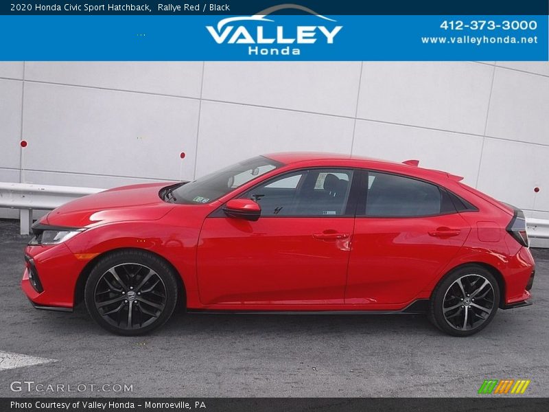 Rallye Red / Black 2020 Honda Civic Sport Hatchback