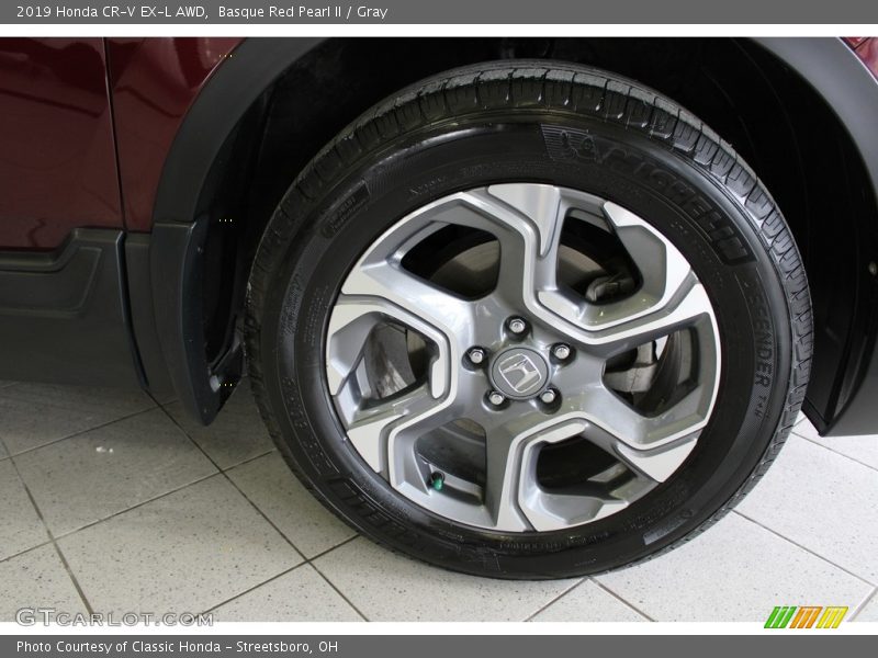 Basque Red Pearl II / Gray 2019 Honda CR-V EX-L AWD