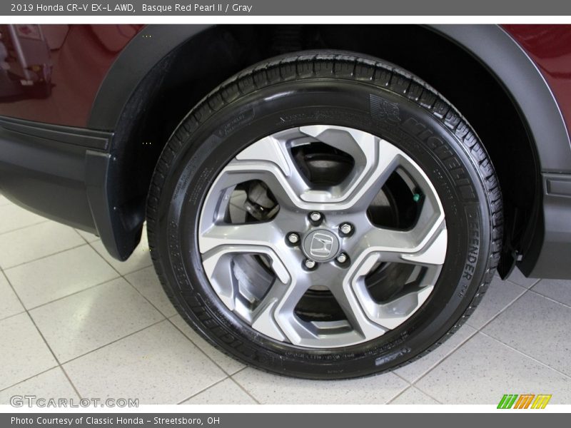 Basque Red Pearl II / Gray 2019 Honda CR-V EX-L AWD