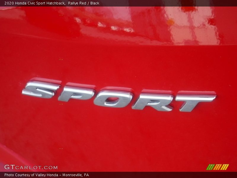 Rallye Red / Black 2020 Honda Civic Sport Hatchback