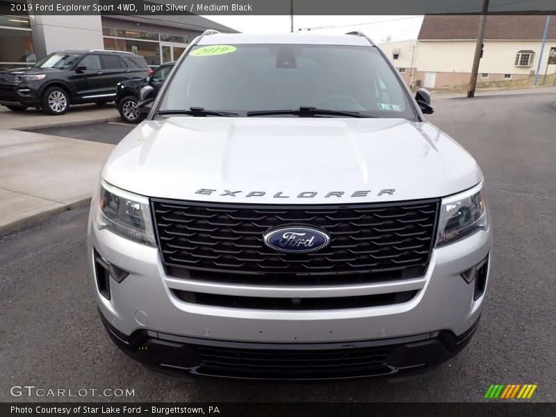 Ingot Silver / Medium Black 2019 Ford Explorer Sport 4WD