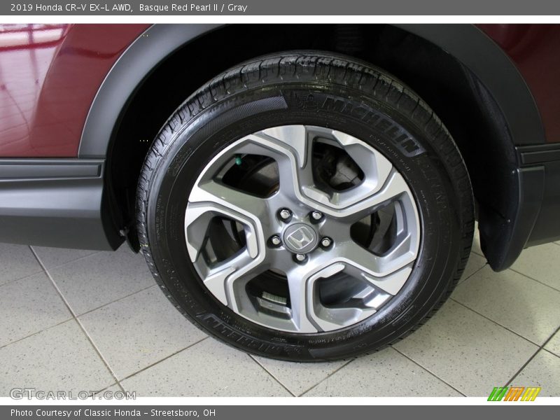 Basque Red Pearl II / Gray 2019 Honda CR-V EX-L AWD