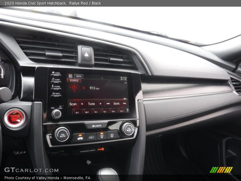 Rallye Red / Black 2020 Honda Civic Sport Hatchback