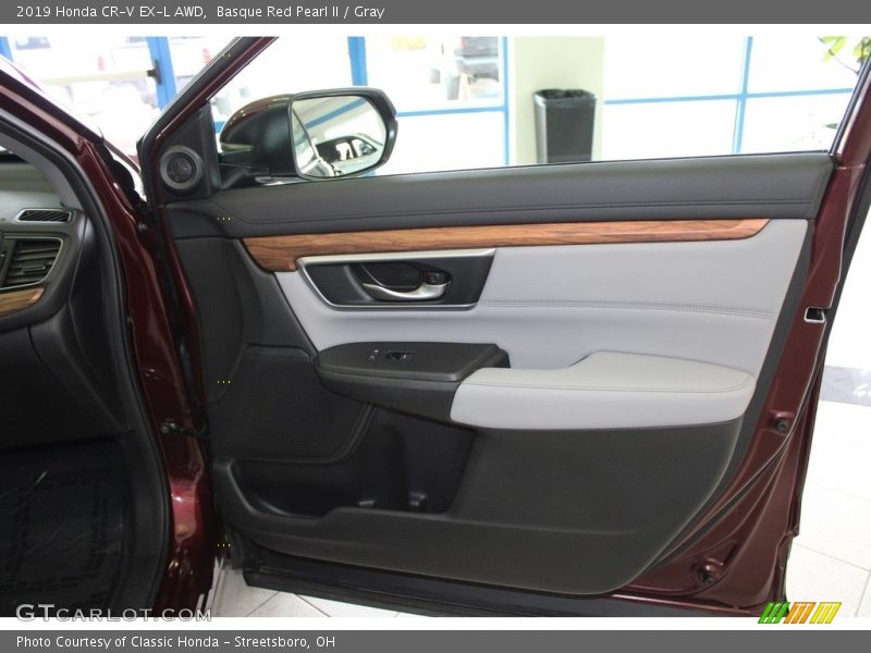 Basque Red Pearl II / Gray 2019 Honda CR-V EX-L AWD