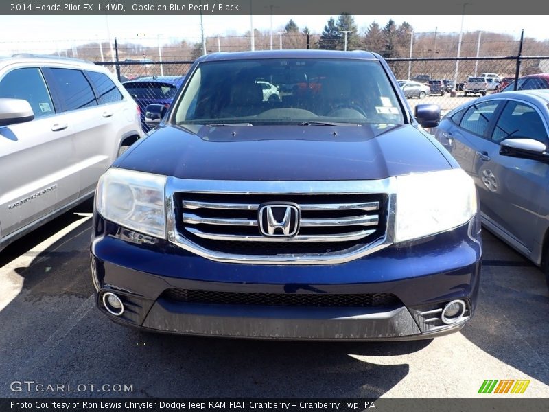 Obsidian Blue Pearl / Black 2014 Honda Pilot EX-L 4WD
