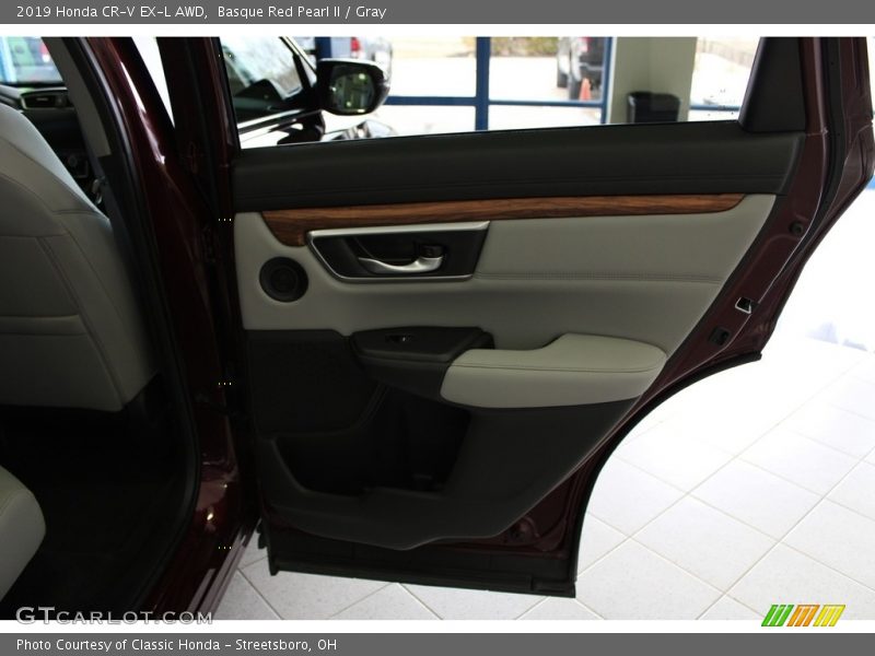 Basque Red Pearl II / Gray 2019 Honda CR-V EX-L AWD