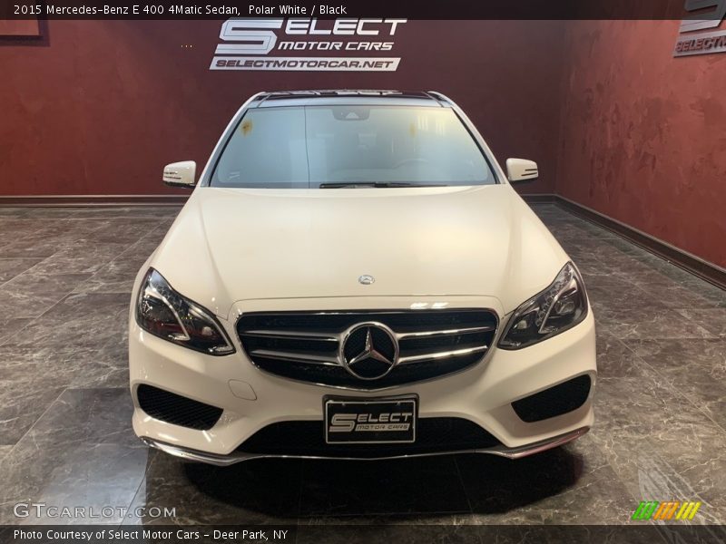 Polar White / Black 2015 Mercedes-Benz E 400 4Matic Sedan