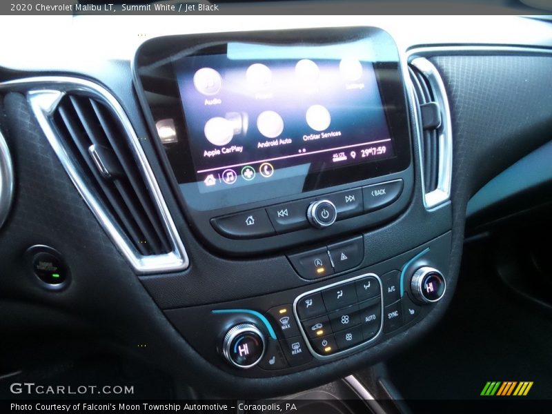 Summit White / Jet Black 2020 Chevrolet Malibu LT