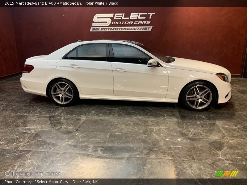 Polar White / Black 2015 Mercedes-Benz E 400 4Matic Sedan