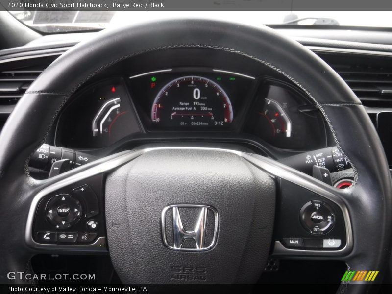 Rallye Red / Black 2020 Honda Civic Sport Hatchback
