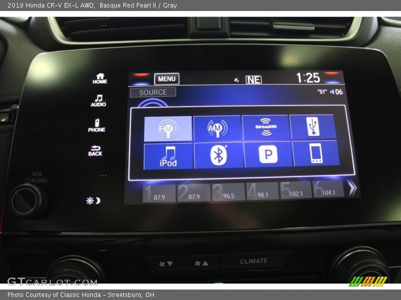 Basque Red Pearl II / Gray 2019 Honda CR-V EX-L AWD