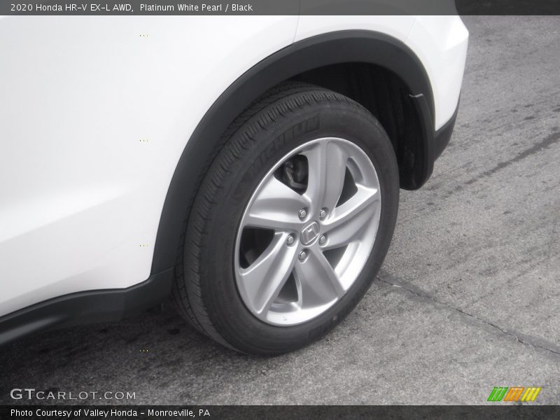 Platinum White Pearl / Black 2020 Honda HR-V EX-L AWD