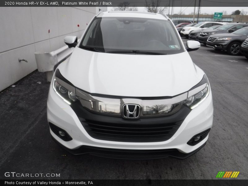 Platinum White Pearl / Black 2020 Honda HR-V EX-L AWD