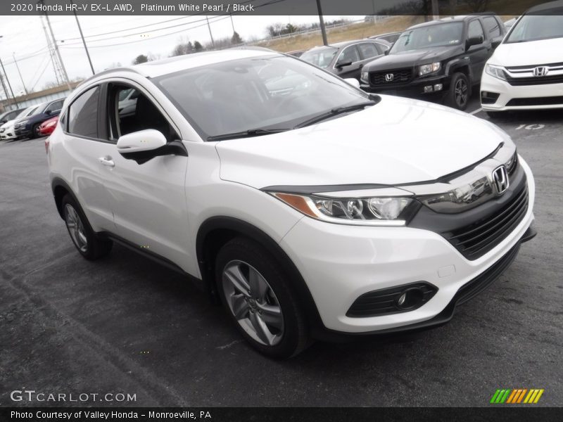Platinum White Pearl / Black 2020 Honda HR-V EX-L AWD