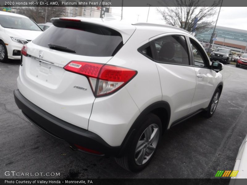 Platinum White Pearl / Black 2020 Honda HR-V EX-L AWD