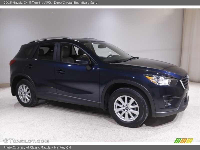 Deep Crystal Blue Mica / Sand 2016 Mazda CX-5 Touring AWD