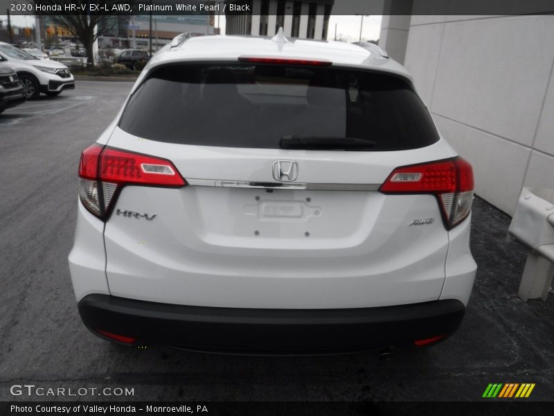 Platinum White Pearl / Black 2020 Honda HR-V EX-L AWD