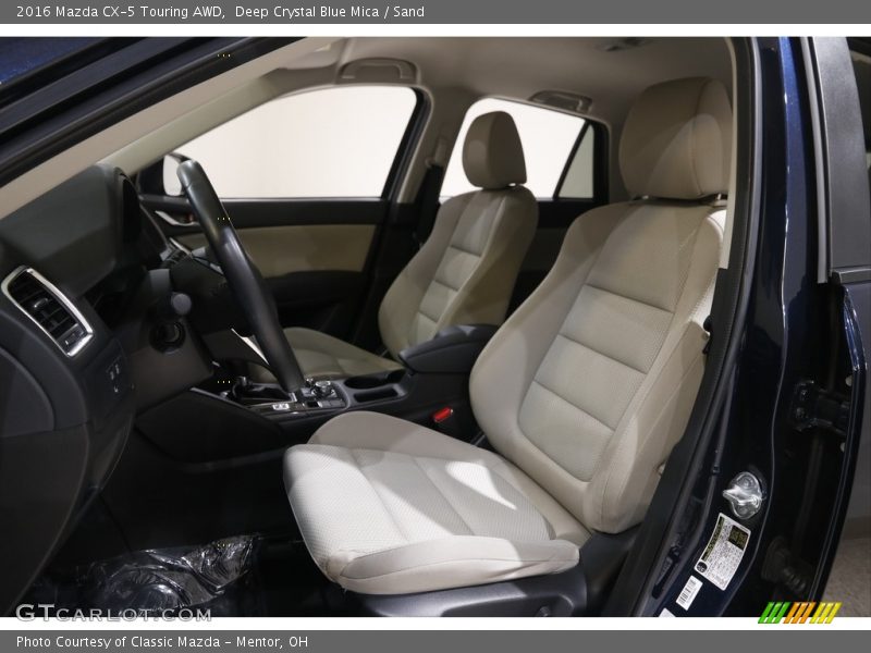 Deep Crystal Blue Mica / Sand 2016 Mazda CX-5 Touring AWD