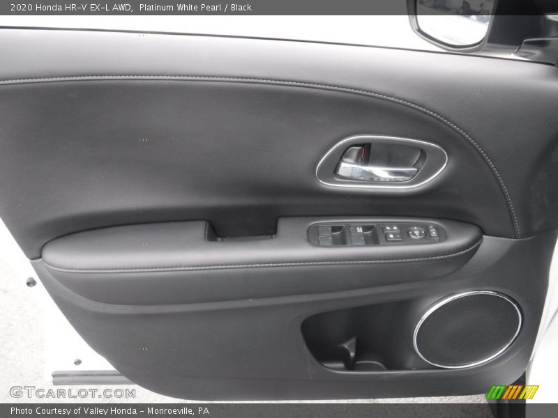 Platinum White Pearl / Black 2020 Honda HR-V EX-L AWD