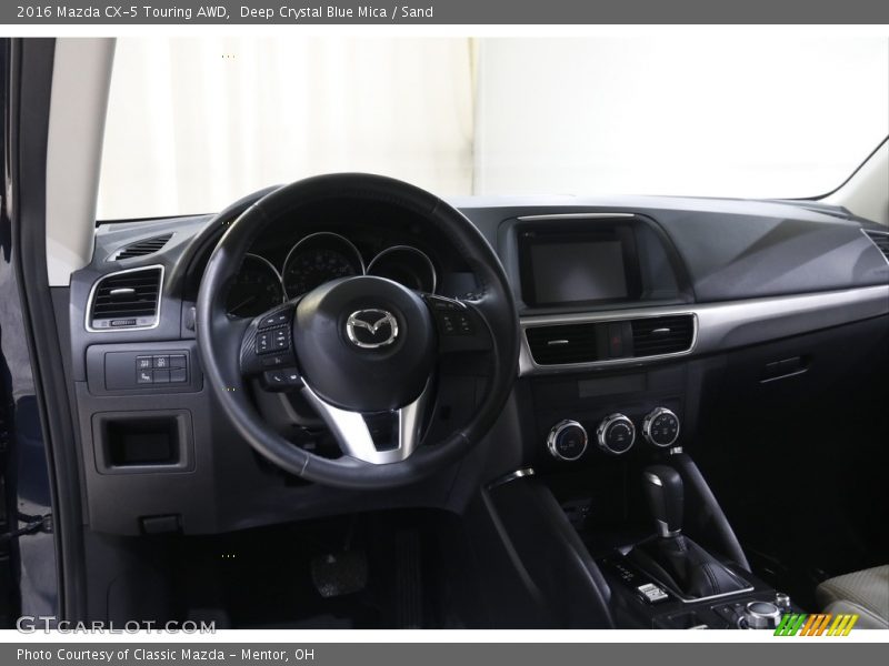 Deep Crystal Blue Mica / Sand 2016 Mazda CX-5 Touring AWD
