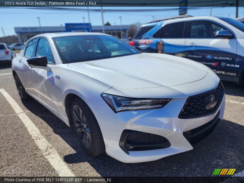 Front 3/4 View of 2021 TLX Sedan